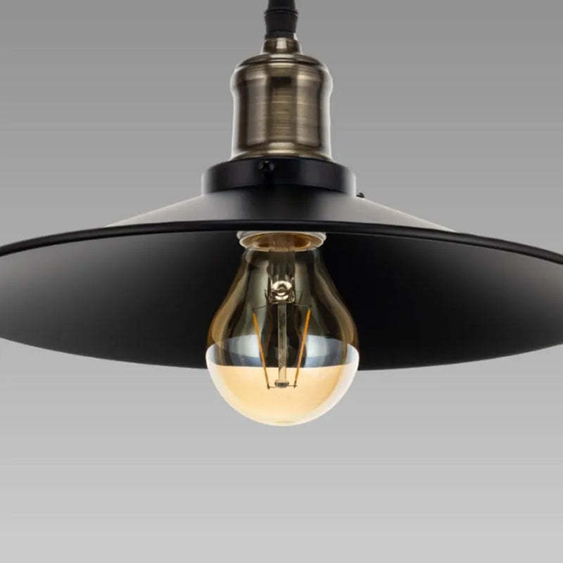 Industrial Iron Conical Lifting Pulley Island Chandelier