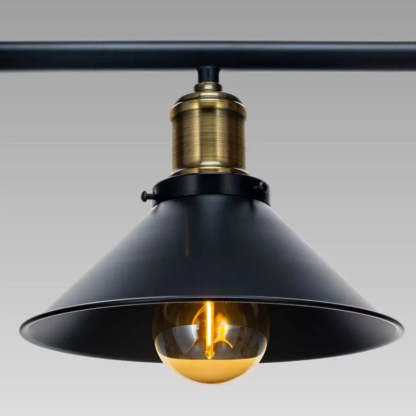 Industrial Iron Conical Lifting Pulley Island Chandelier