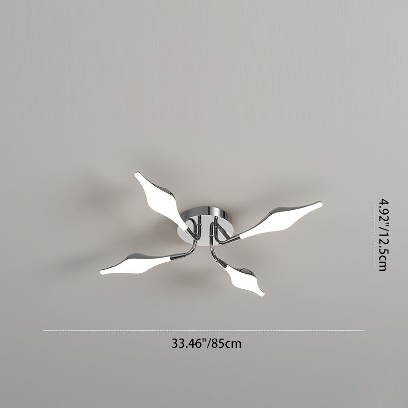 Contemporary Iron Acrylic Rhomboid Ceiling Light