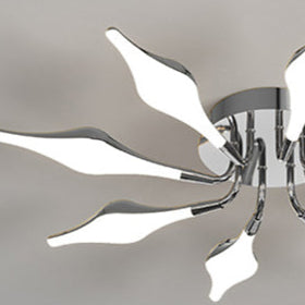 Contemporary Iron Acrylic Rhomboid Ceiling Light