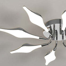 Contemporary Iron Acrylic Rhomboid Ceiling Light