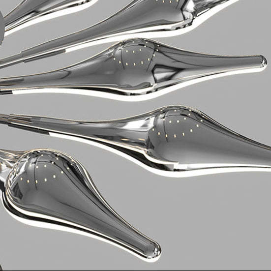 Contemporary Iron Acrylic Rhomboid Ceiling Light
