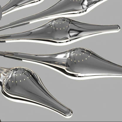 Contemporary Iron Acrylic Rhomboid Ceiling Light