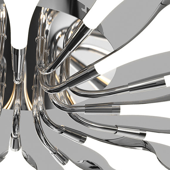 Contemporary Iron Acrylic Rhomboid Ceiling Light