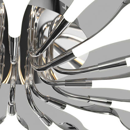 Contemporary Iron Acrylic Rhomboid Ceiling Light