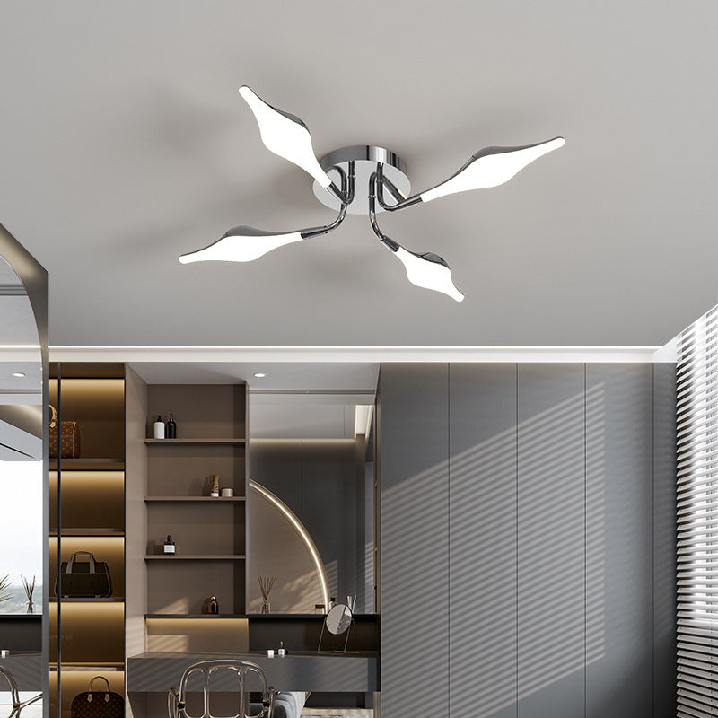 Contemporary Iron Acrylic Rhomboid Ceiling Light