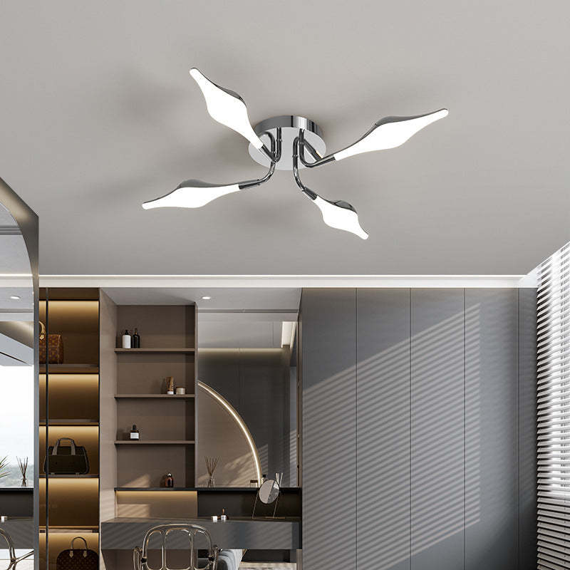 Contemporary Iron Acrylic Rhomboid Ceiling Light