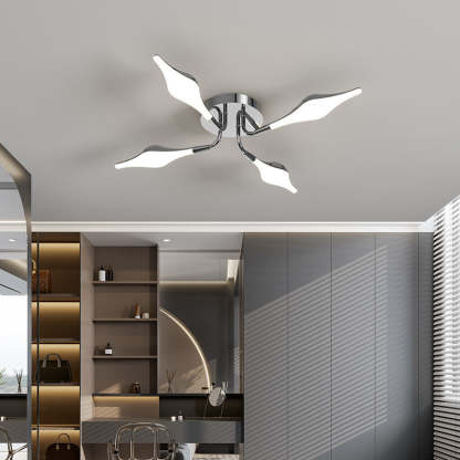 Contemporary Iron Acrylic Rhomboid Ceiling Light