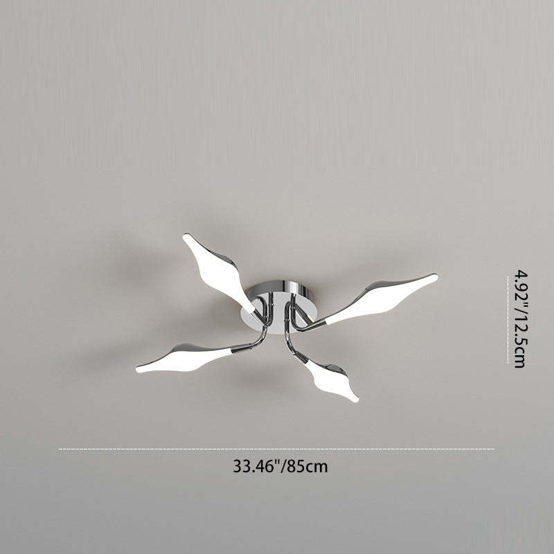 Contemporary Iron Acrylic Rhomboid Ceiling Light
