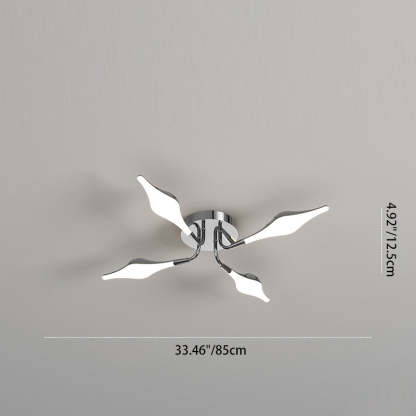 Contemporary Iron Acrylic Rhomboid Ceiling Light