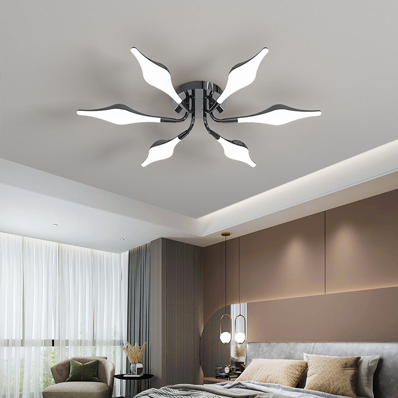 Contemporary Iron Acrylic Rhomboid Ceiling Light