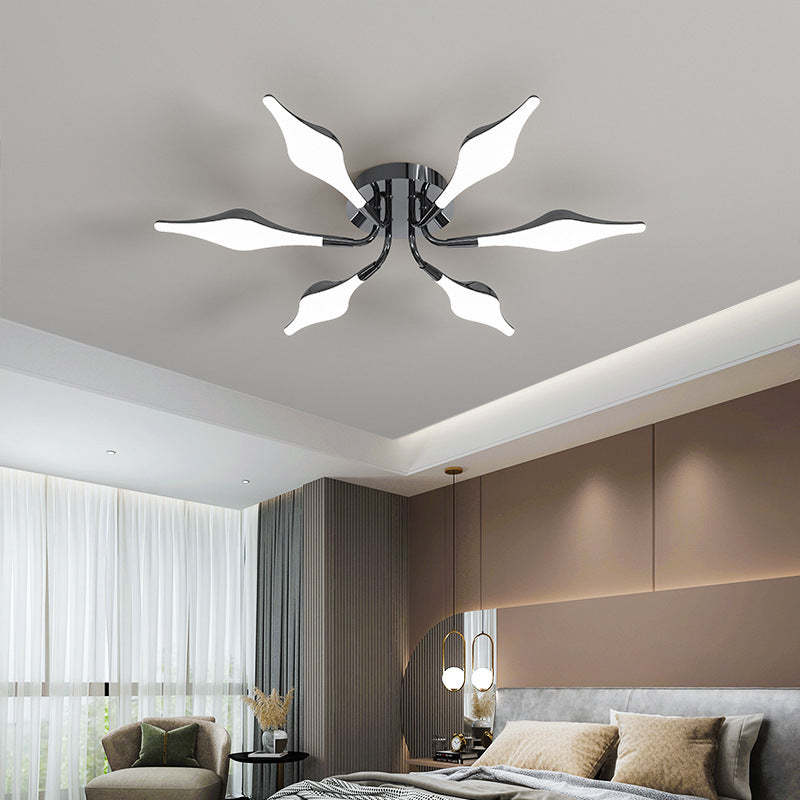Contemporary Iron Acrylic Rhomboid Ceiling Light