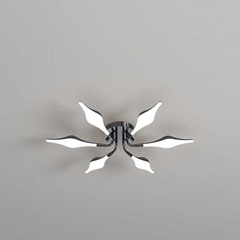 Contemporary Iron Acrylic Rhomboid Ceiling Light