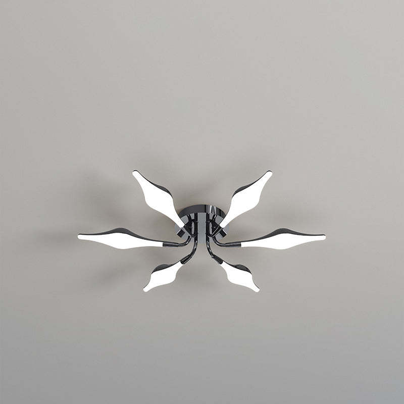 Contemporary Iron Acrylic Rhomboid Ceiling Light