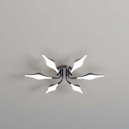 Contemporary Iron Acrylic Rhomboid Ceiling Light