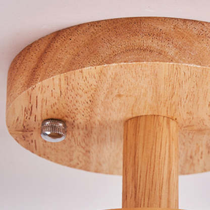 Japanese Wood Grain Ball 1-Light Ceiling Light