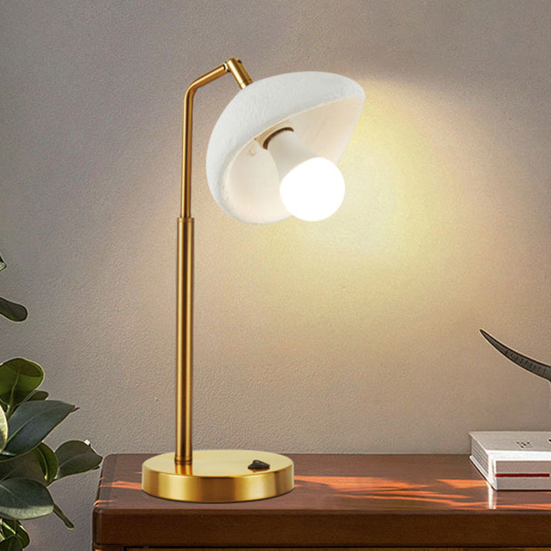 Yellow nordic round polystyrene table lamps — 220V-240V (UK/AU)