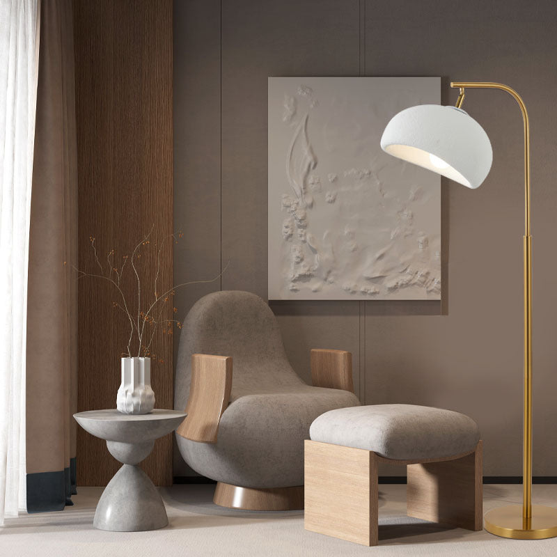 Nordic High-Density Polystyrene Round Floor Lamp