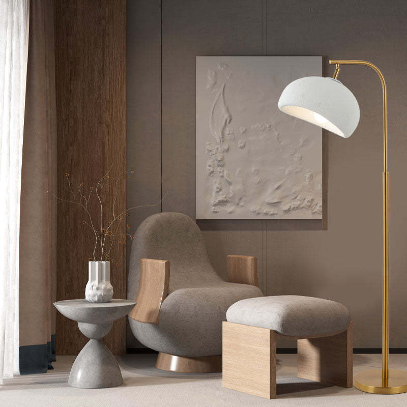 Nordic High-Density Polystyrene Round Floor Lamp