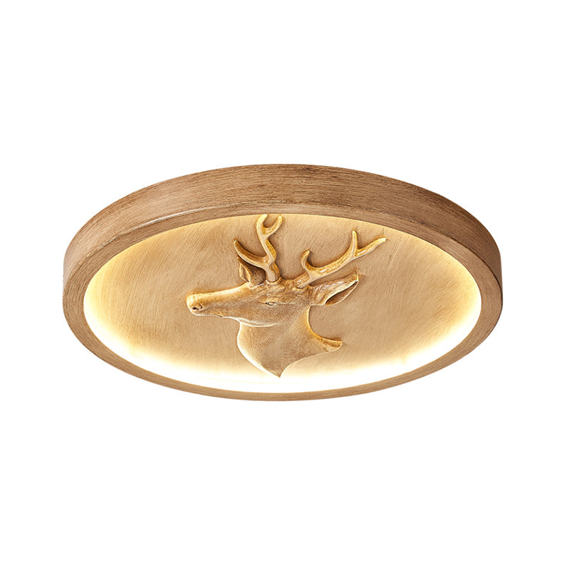 Modern Eclectic Resin Antler Acrylic LED Flush Ceiling Light