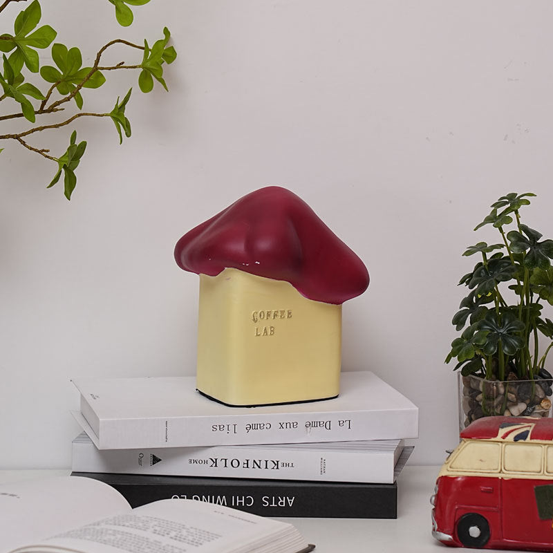 Contemporary Ceramic Snow House USB LED Night Lamp