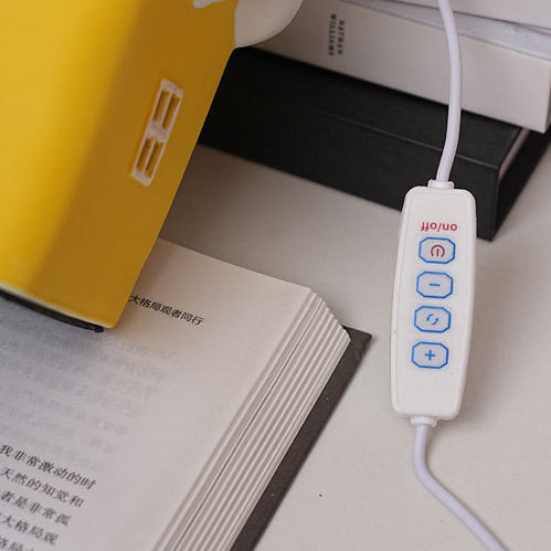 Contemporary Ceramic Snow House USB LED Night Lamp