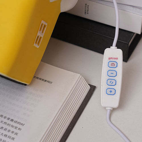 Contemporary Ceramic Snow House USB LED Night Lamp