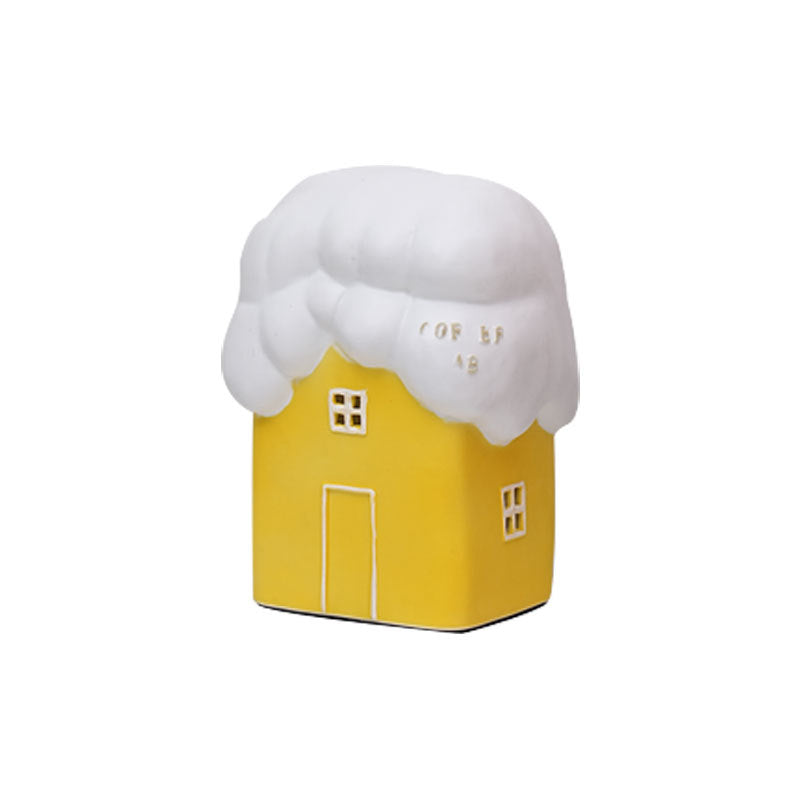 Contemporary Ceramic Snow House USB LED Night Lamp