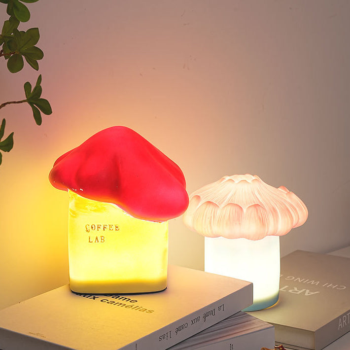 Contemporary Ceramic Snow House USB LED Night Lamp
