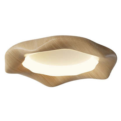 Japanese Iron Wood Grain Corrugated LED Flush Light