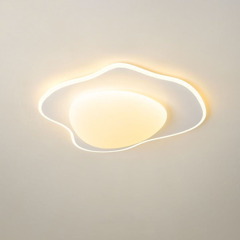 Poached Egg Iron Acrylic LED Flush Ceiling Light