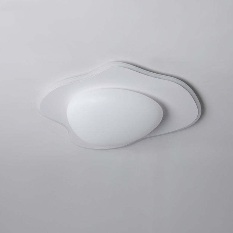 Poached Egg Iron Acrylic LED Flush Ceiling Light