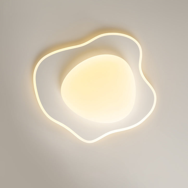 Poached Egg Iron Acrylic LED Flush Ceiling Light