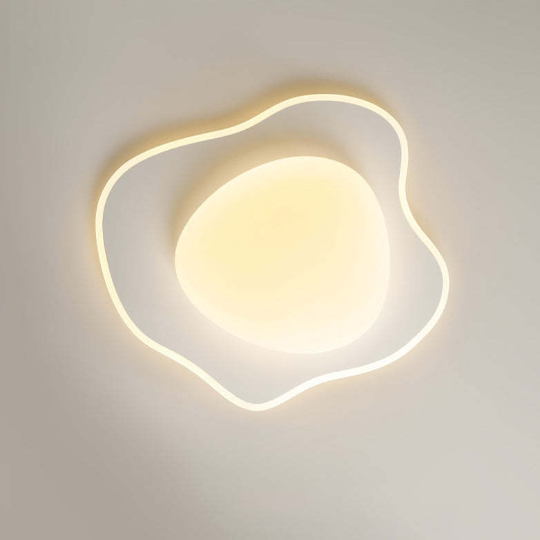 Poached Egg Iron Acrylic LED Flush Ceiling Light