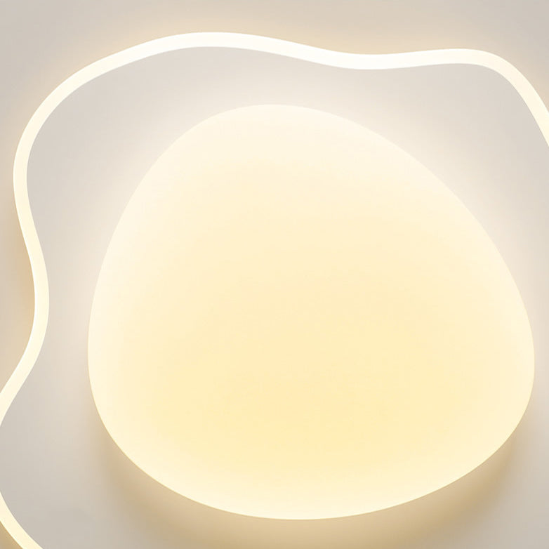 Poached Egg Iron Acrylic LED Flush Ceiling Light
