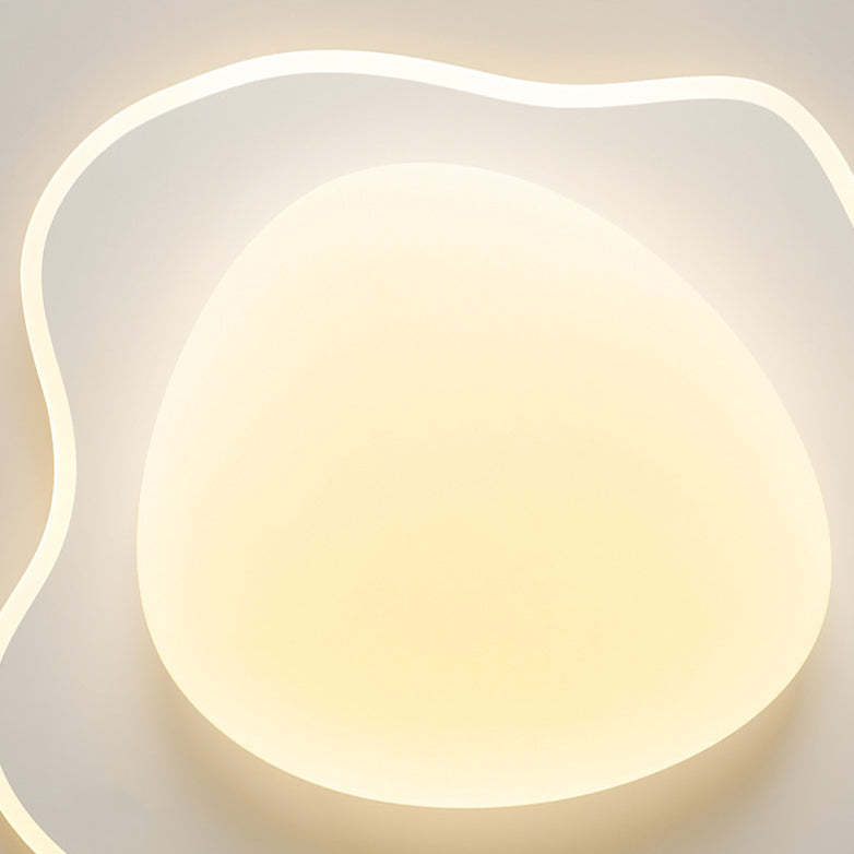 Poached Egg Iron Acrylic LED Flush Ceiling Light