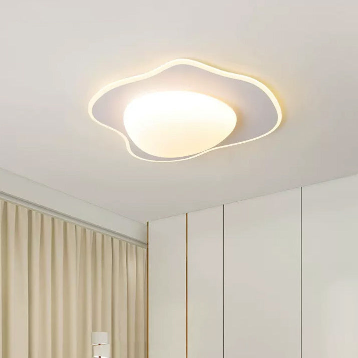 Poached Egg Iron Acrylic LED Flush Ceiling Light