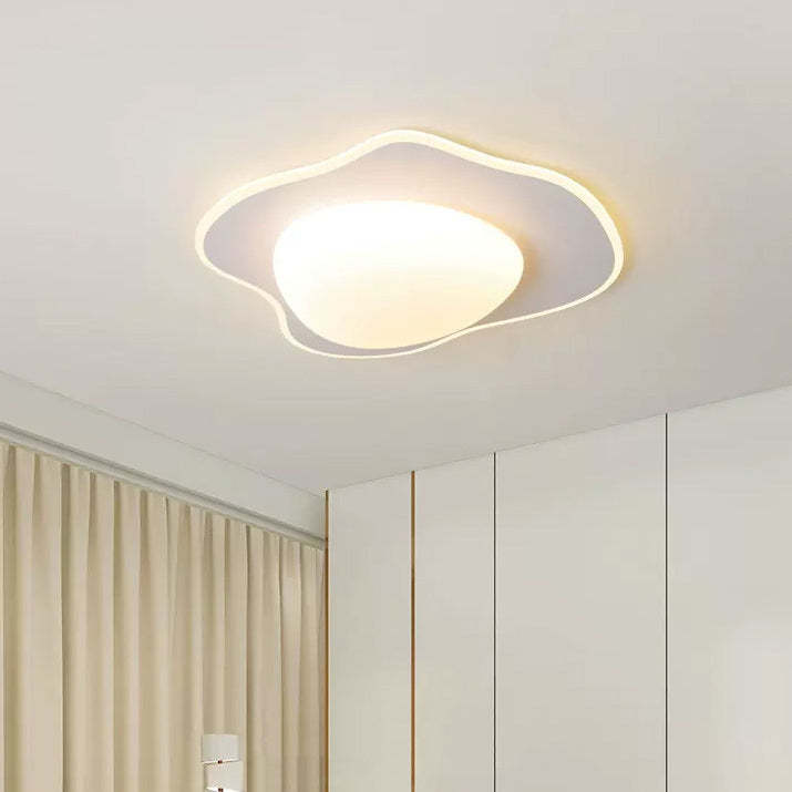 Poached Egg Iron Acrylic LED Flush Ceiling Light