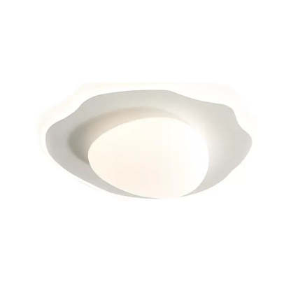 Poached Egg Iron Acrylic LED Flush Ceiling Light