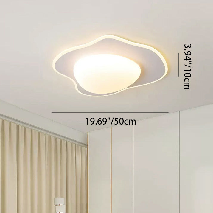 Poached Egg Iron Acrylic LED Flush Ceiling Light