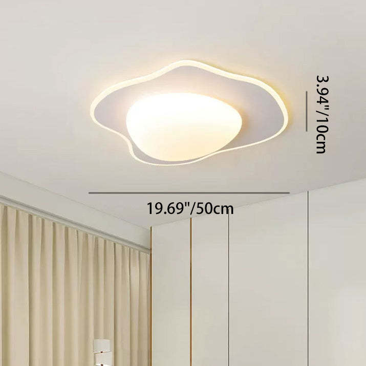 Poached Egg Iron Acrylic LED Flush Ceiling Light