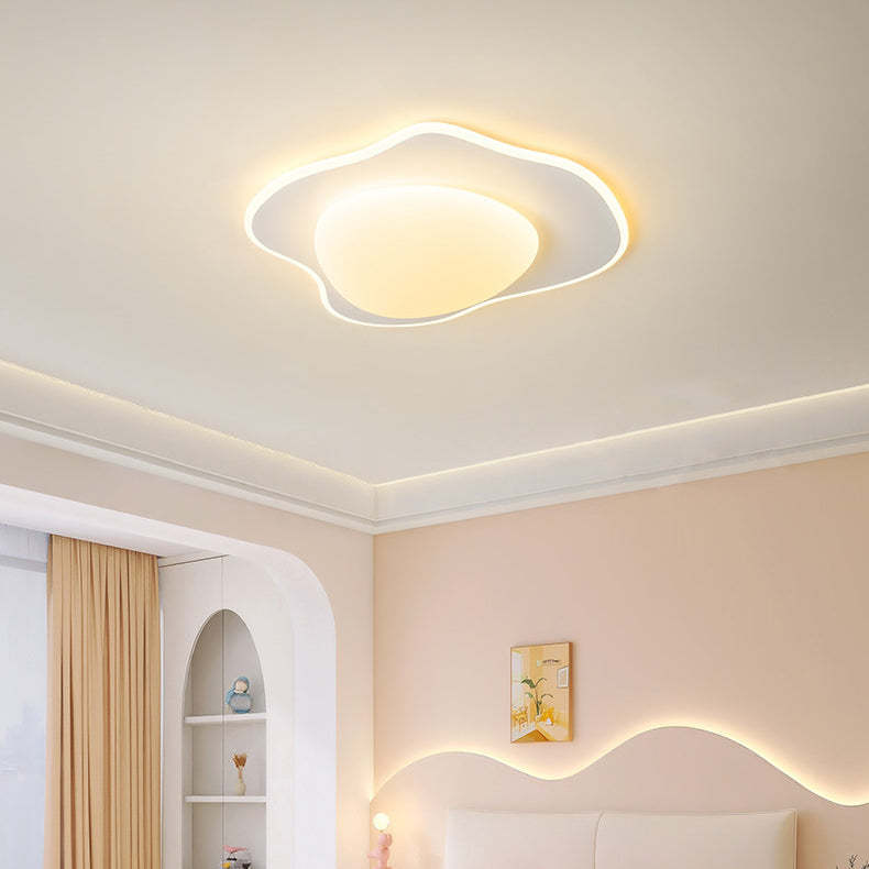 Poached Egg Iron Acrylic LED Flush Ceiling Light