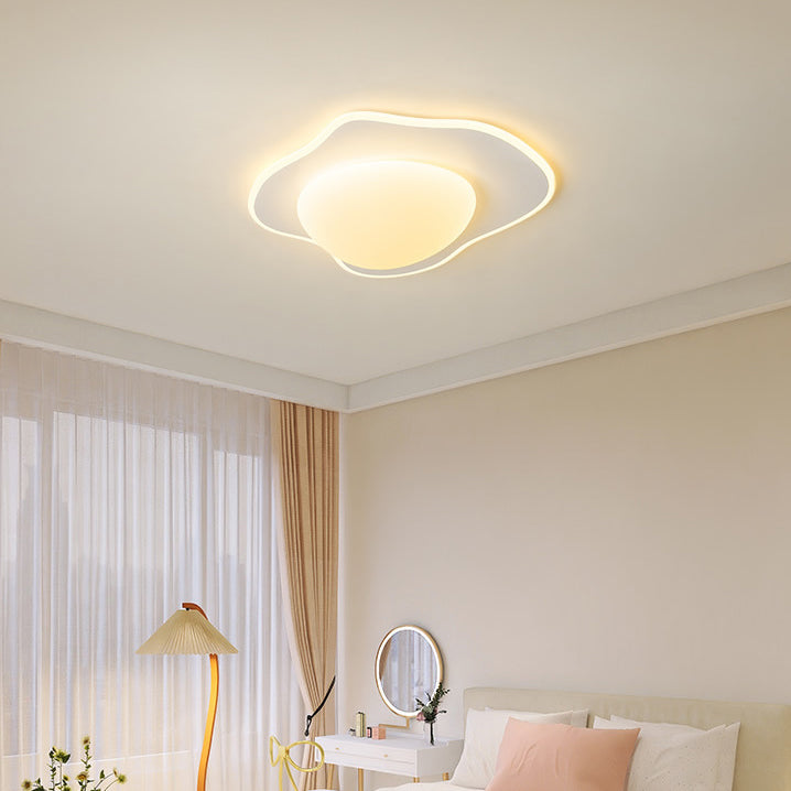 Poached Egg Iron Acrylic LED Flush Ceiling Light