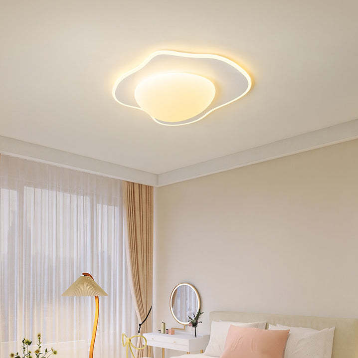 Poached Egg Iron Acrylic LED Flush Ceiling Light