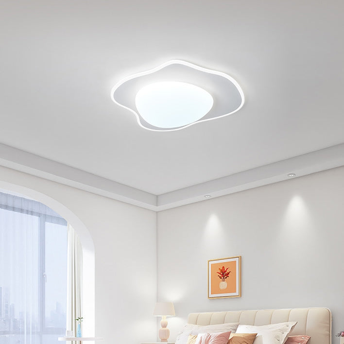Poached Egg Iron Acrylic LED Flush Ceiling Light