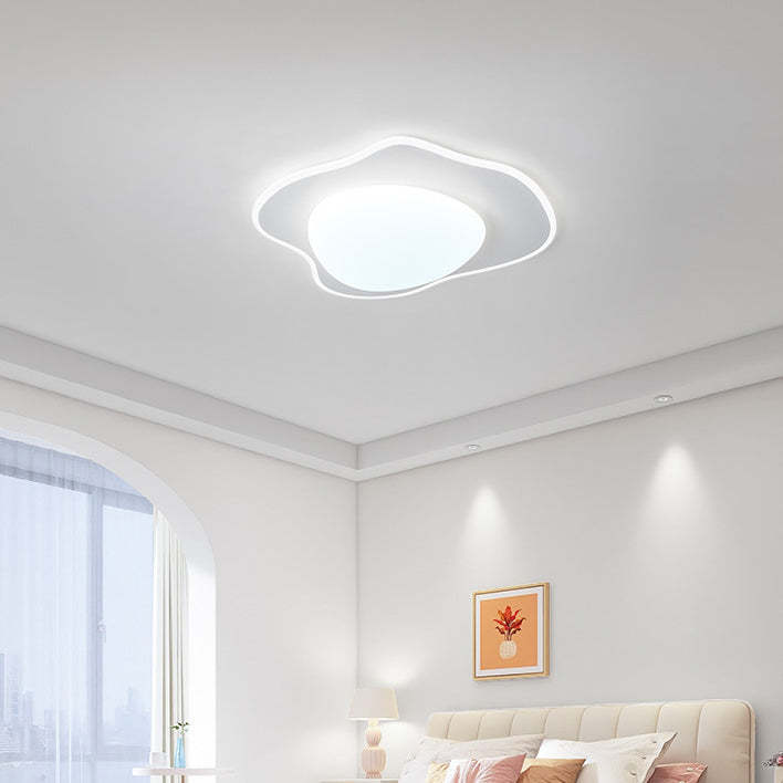Poached Egg Iron Acrylic LED Flush Ceiling Light