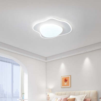 Poached Egg Iron Acrylic LED Flush Ceiling Light