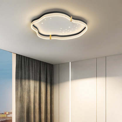 Iron Acrylic Cloud Star LED Flush Ceiling Light