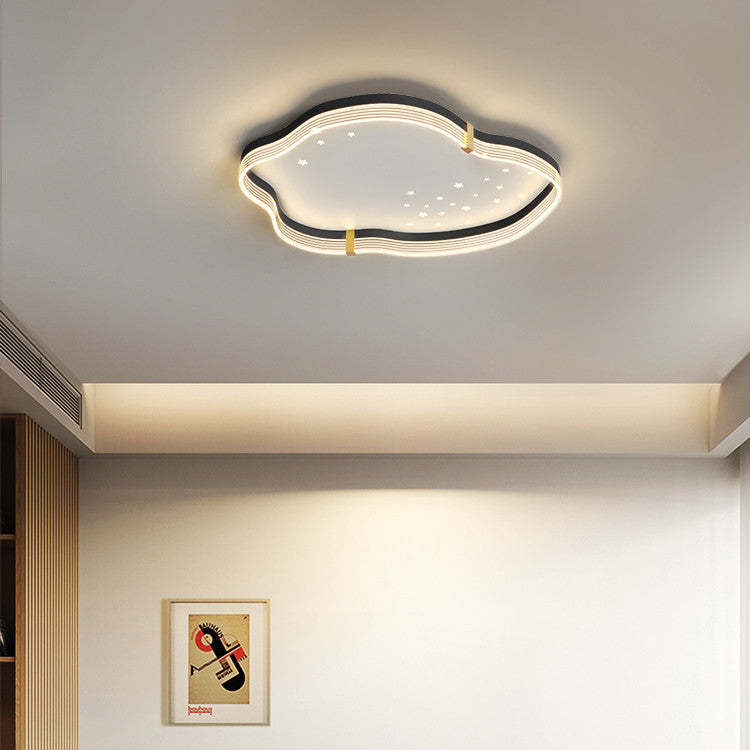 Iron Acrylic Cloud Star LED Flush Ceiling Light