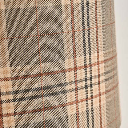 Traditional Colonial Plaid Column Table Lamp